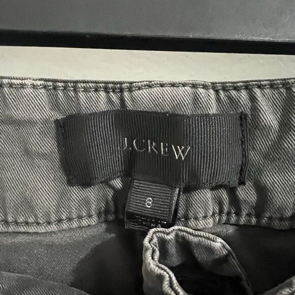 J. Crew Front Pocket Cargo Chino Pants Size 8 Gray Grunge Casual Gorp Y2K Cotton - Picture 4 of 9